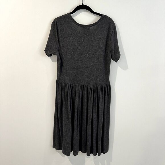 JUST Female Imani Smocked Jersey Dress Medium Fit and Flare - Picture 3 of 8